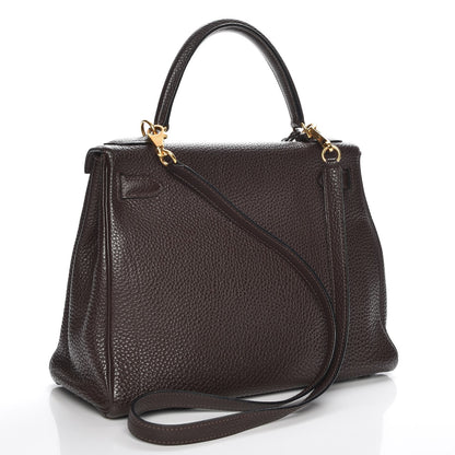Hermes Togo Kelly Retourne 28 Chocolate 4 of 32