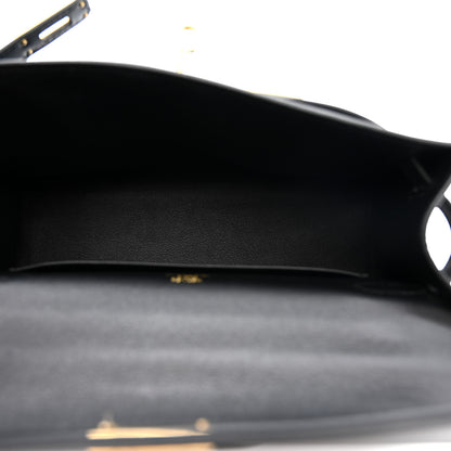 Hermes Swift Kelly Pochette Clutch Black 5 of 11