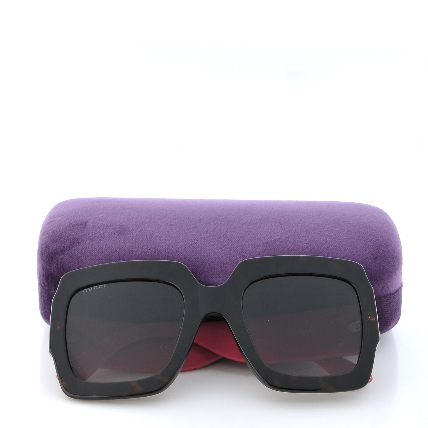 Square Frame GG0102S Sunglasses Glitter Pink Multi