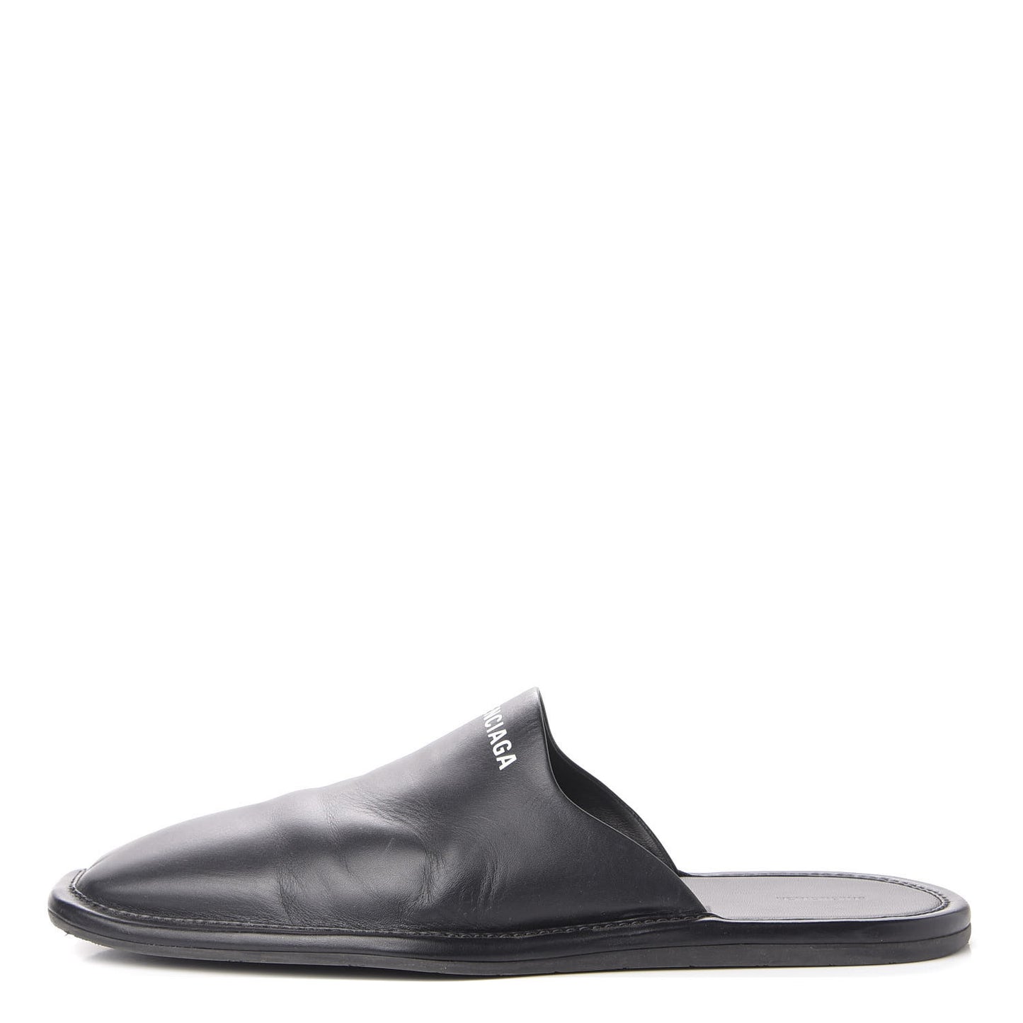 Smooth Calfskin Mens Cozy Slip-On Loafers 45 Black White