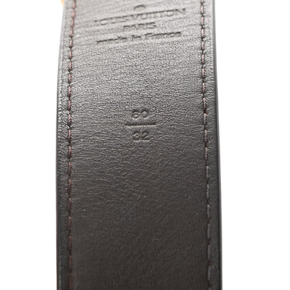 Louis Vuitton Damier Ebene LV Paris Buckle Belt 80 32 Gold 4 of 7