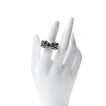 Gucci Sterling Silver Double Tiger Head Ring 50 5.5 2 of 5