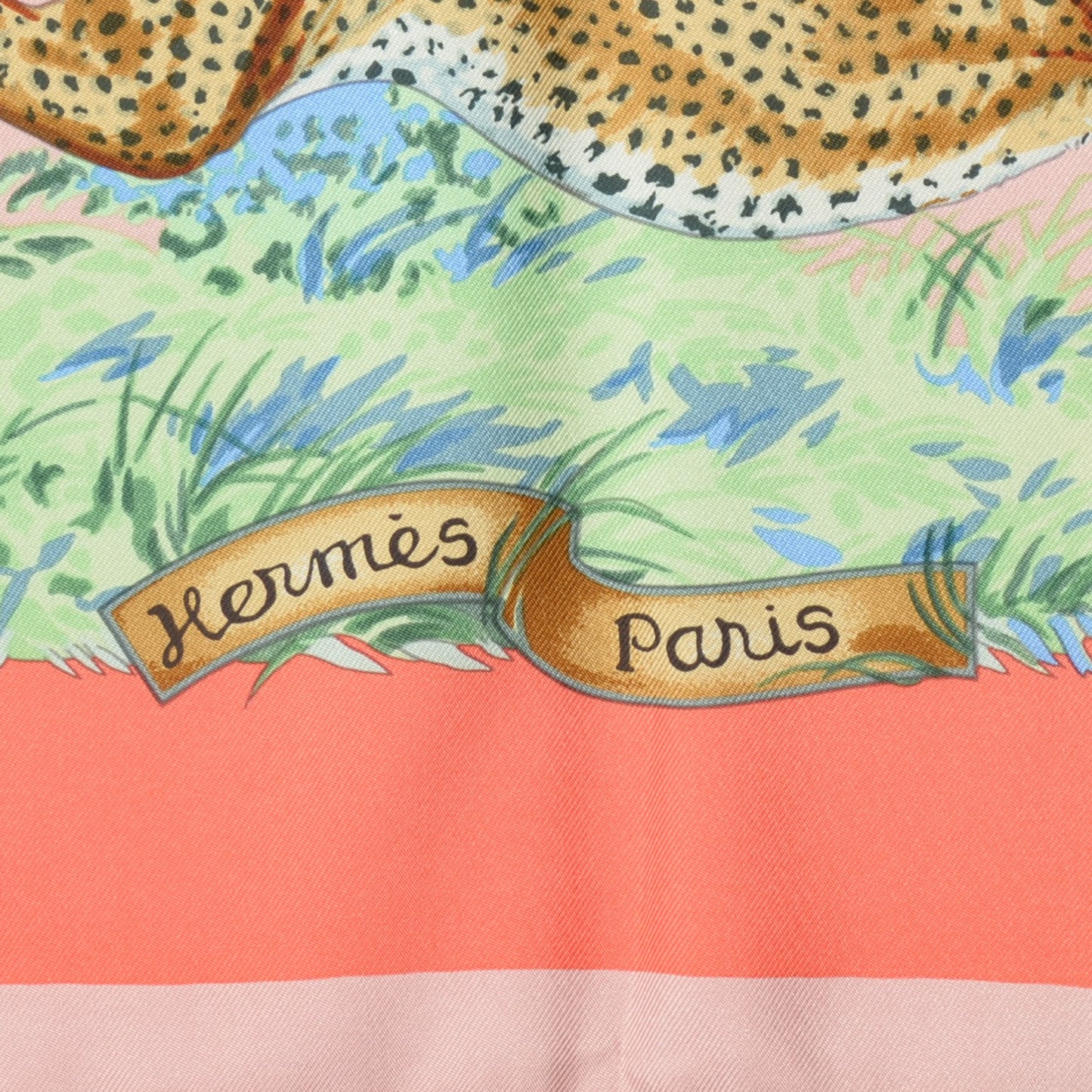 Silk Guepards Scarf 90