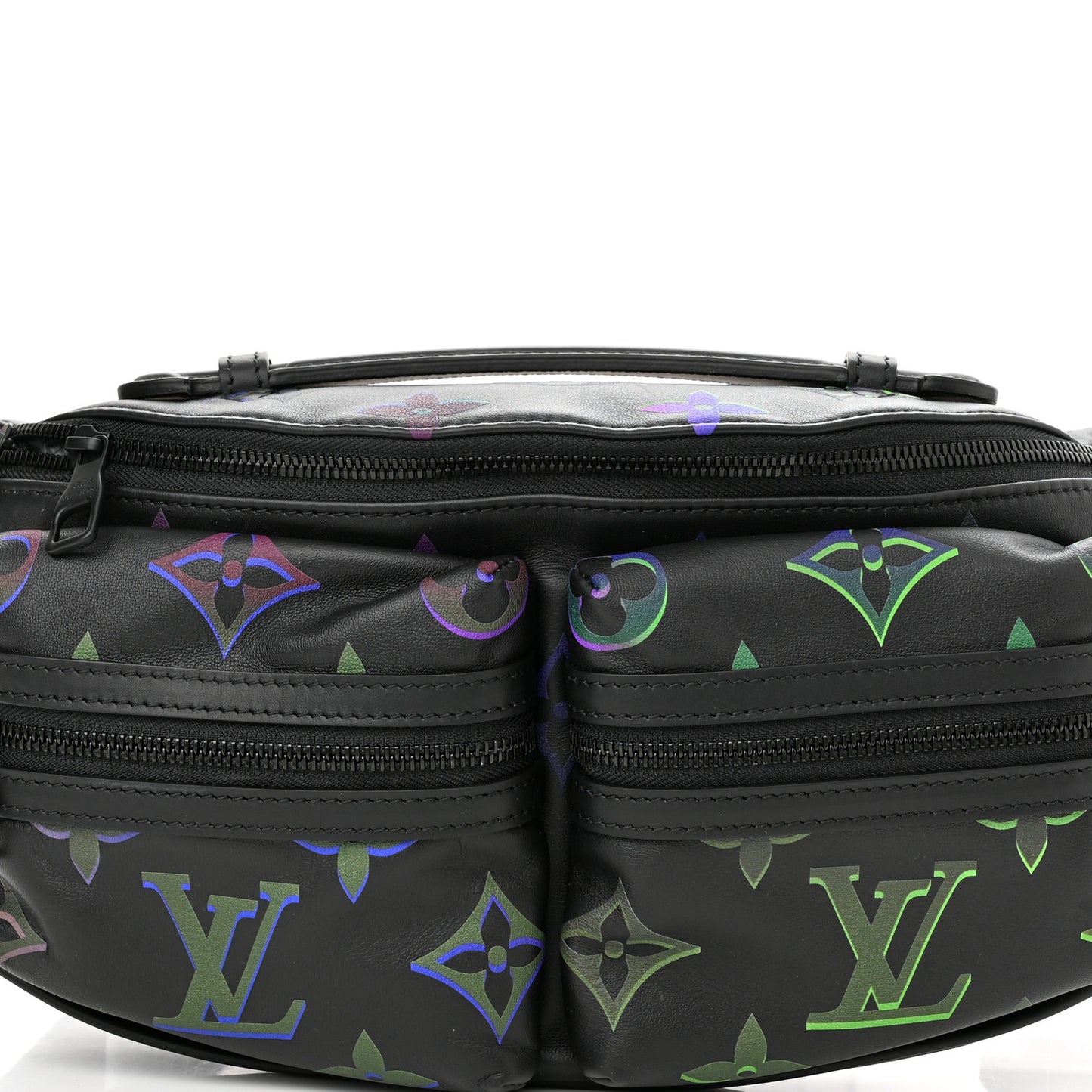 Calfskin Monogram Spotlight Comet Bumbag Black Borealis