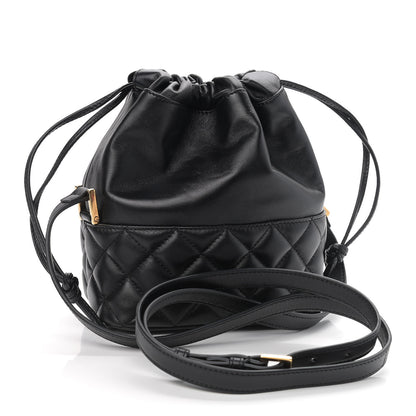 Versace Nappa Quilted Medusa Bucket Bag Black 3 of 10