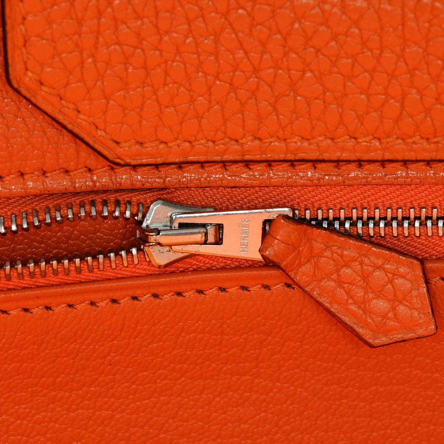 Hermes Taurillon Clemence Birkin 35 Orange 25 of 30