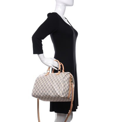 Louis Vuitton Damier Azur Speedy Bandouliere 30 3 of 14