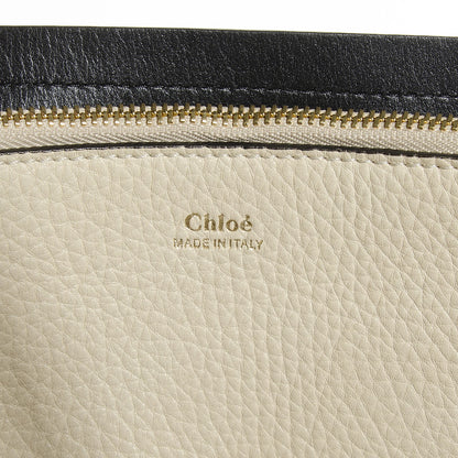 Chloe Grained Leather Large Charlotte Tote Huskey White 6 of 7