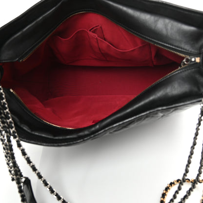 Chanel Aged Calfskin Quilted Maxi Gabrielle Hobo Black 4 of 13