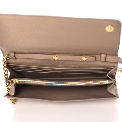 Prada Vitello Daino Chain Wallet Cammeo 5 of 9