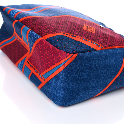 Hermes Silk Carre en Cravates Fourbi 20 PM Pouch Bleu Saphir 10 of 11