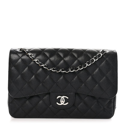 Chanel Caviar Quilted Jumbo Double Flap Black 1 of 13