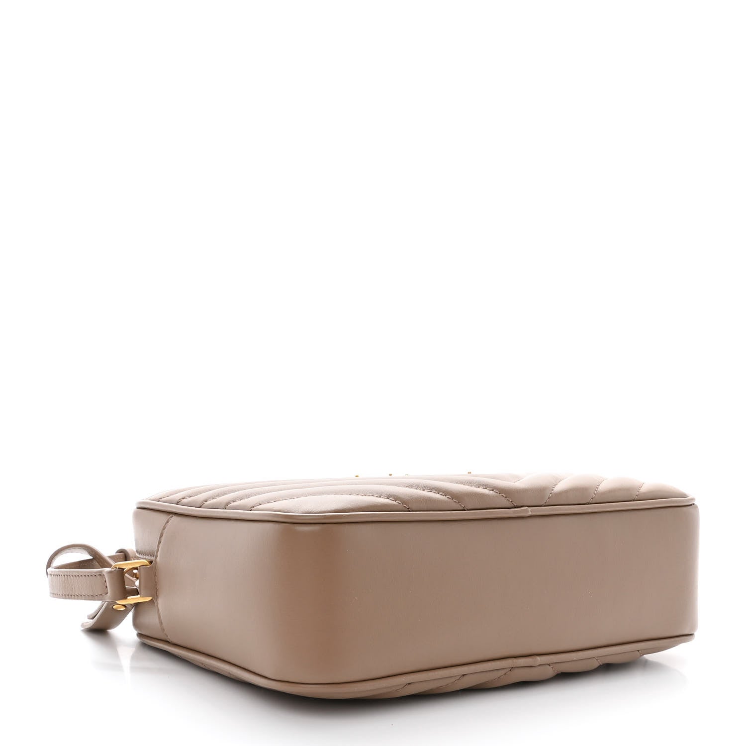 Saint Laurent Calfskin Matelasse Monogram Lou Camera Bag Taupe 4 of 11