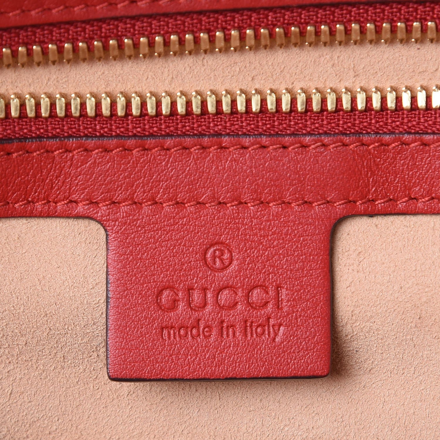 Gucci GG Supreme Monogram Web Kingsnake Heart Embroidered Small Day Backpack Red 6 of 8