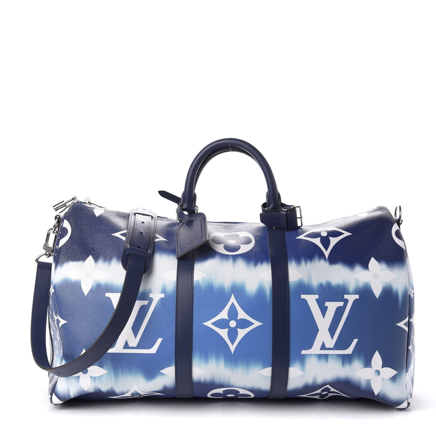 Louis Vuitton Monogram Escale Keepall Bandouliere 50 Blue 1 of 10