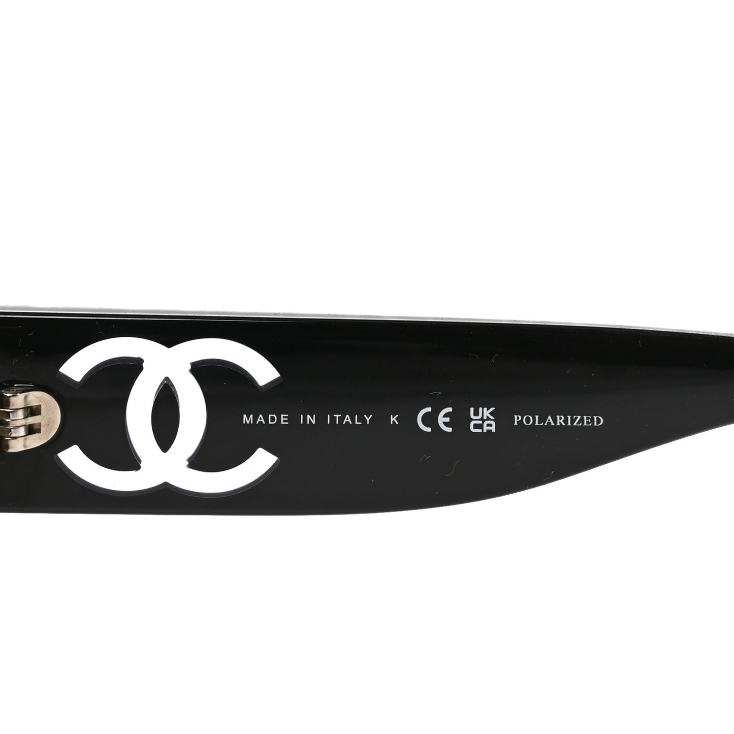 Acetate Nyon Oval CC Sunglasses 5528-A Black