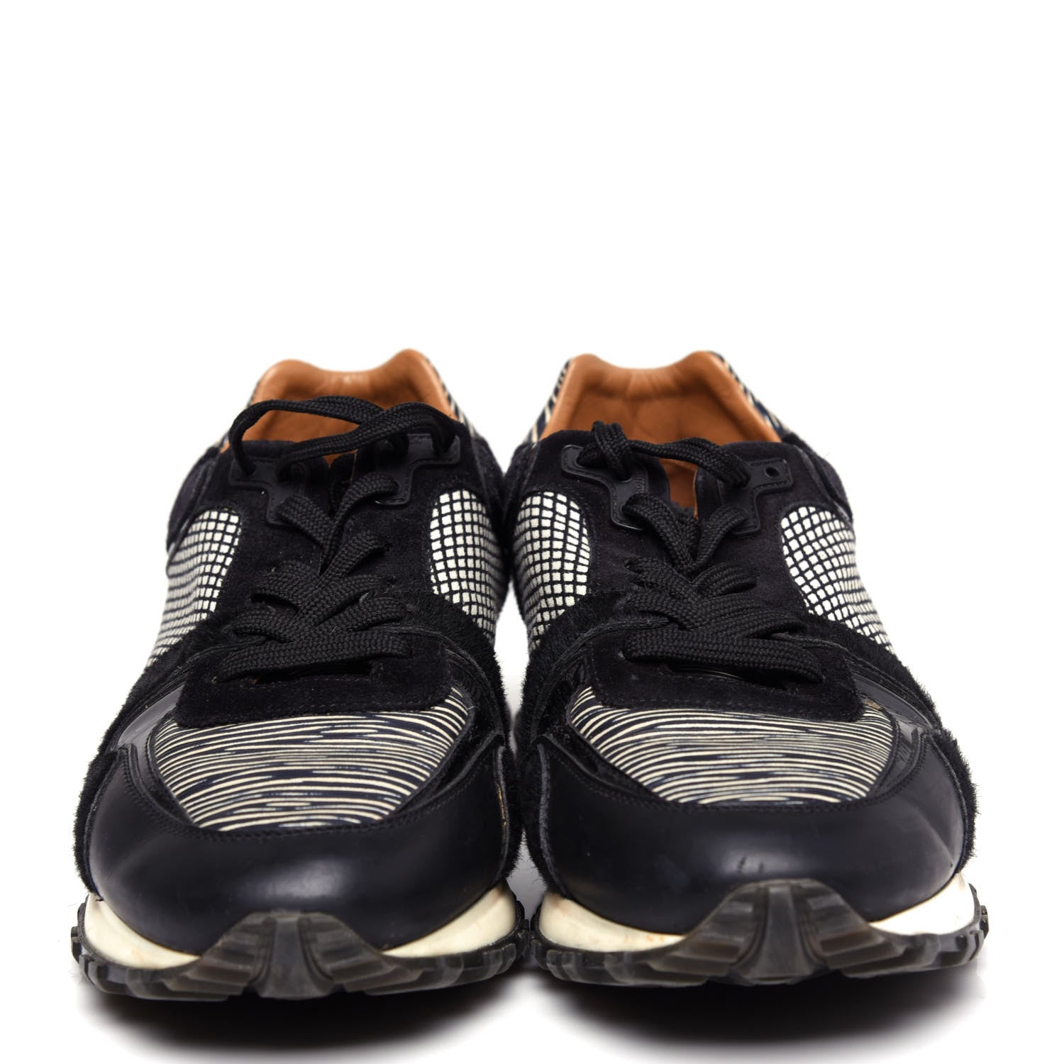 Louis Vuitton Suede Printed Run Away Sneakers 37.5 5 of 9