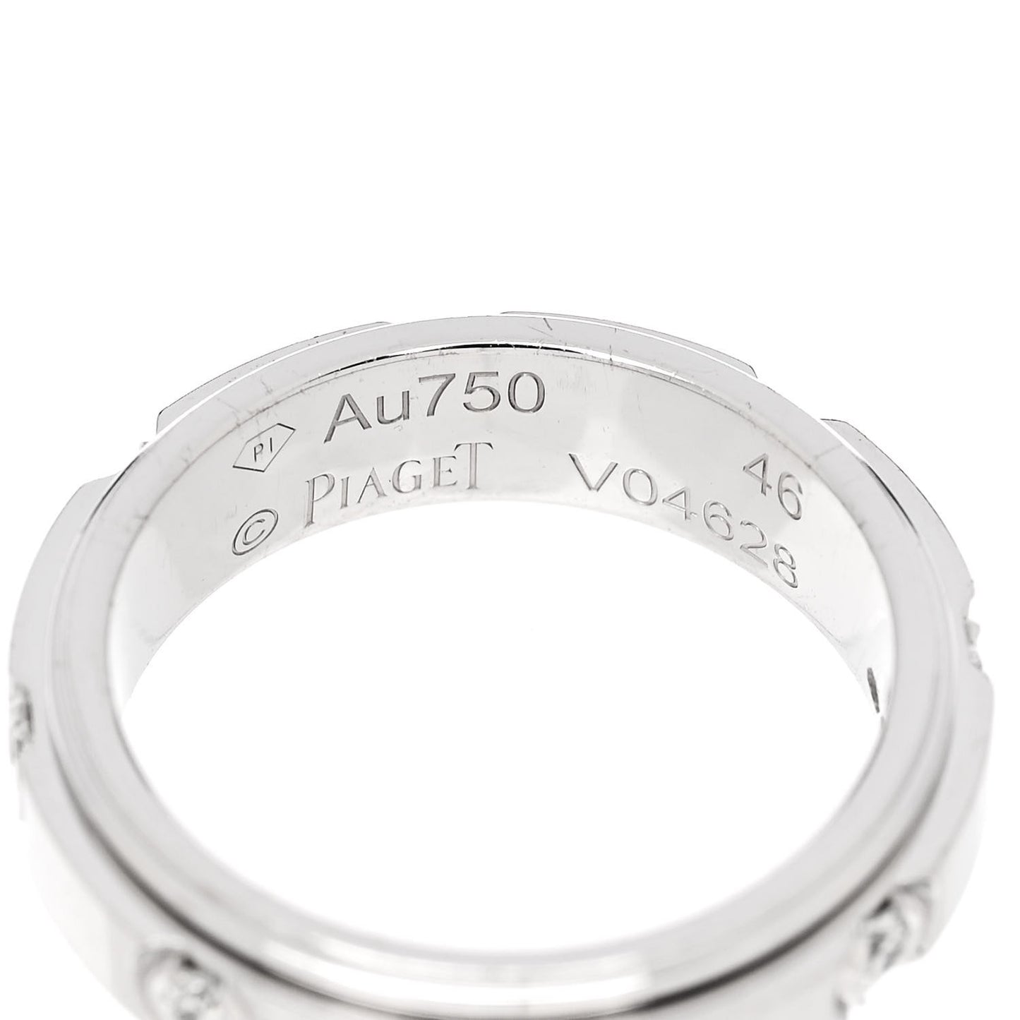 18K White Gold 8 Diamond Possession Ring 46 3.75