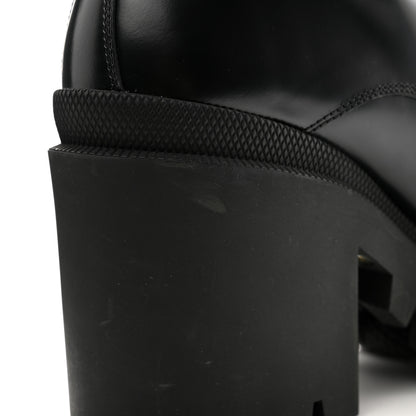 Gucci Magnum Calfskin Nappa Quilted Lace Up Ankle Boots 39.5 Black 9 of 11