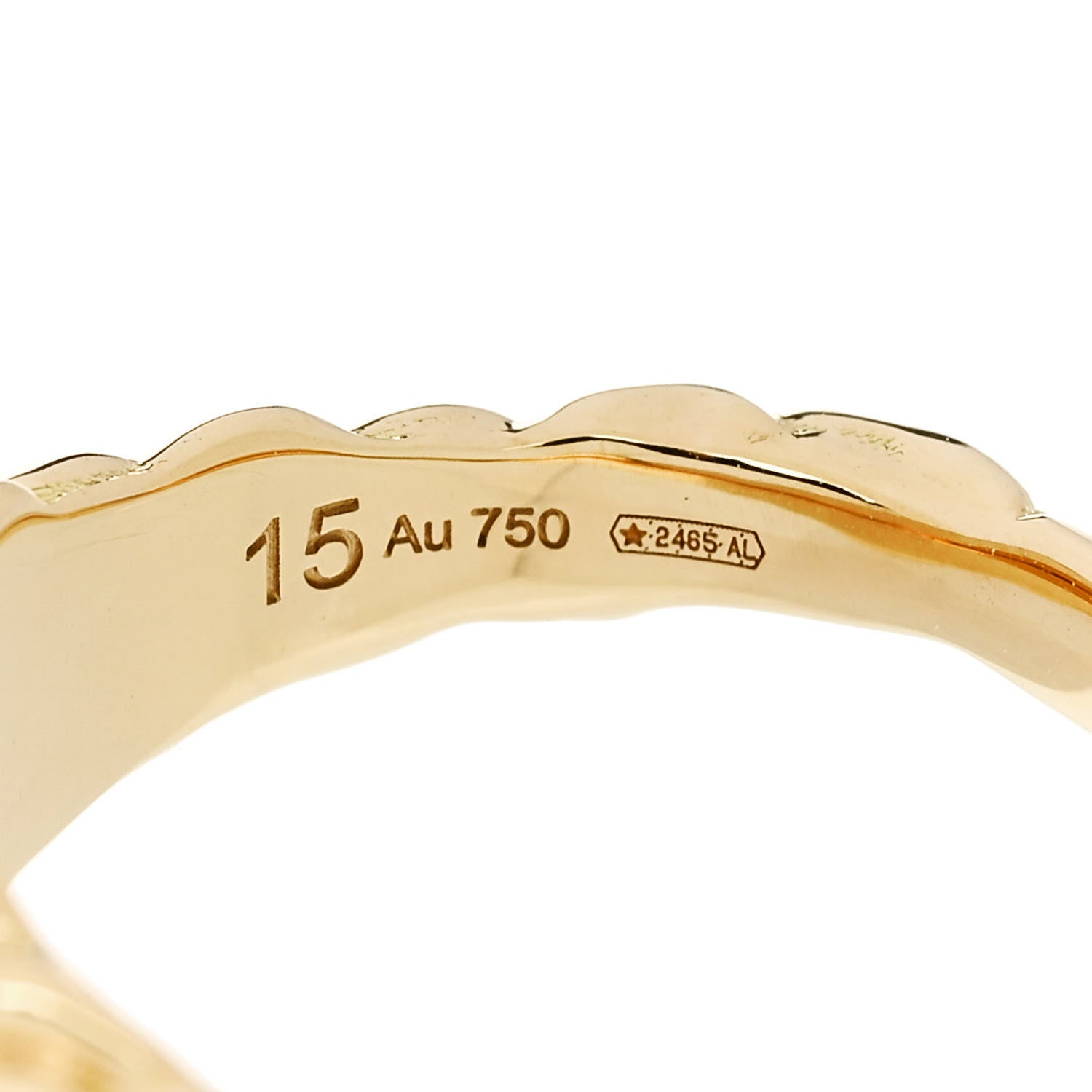 Gucci 18K Yellow Gold Diamond Fire Opal Lion Head Ring 55 7.25 6 of 6