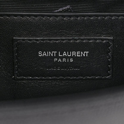 Saint Laurent Grain De Poudre Small Monogram Kate Satchel Black 6 of 10