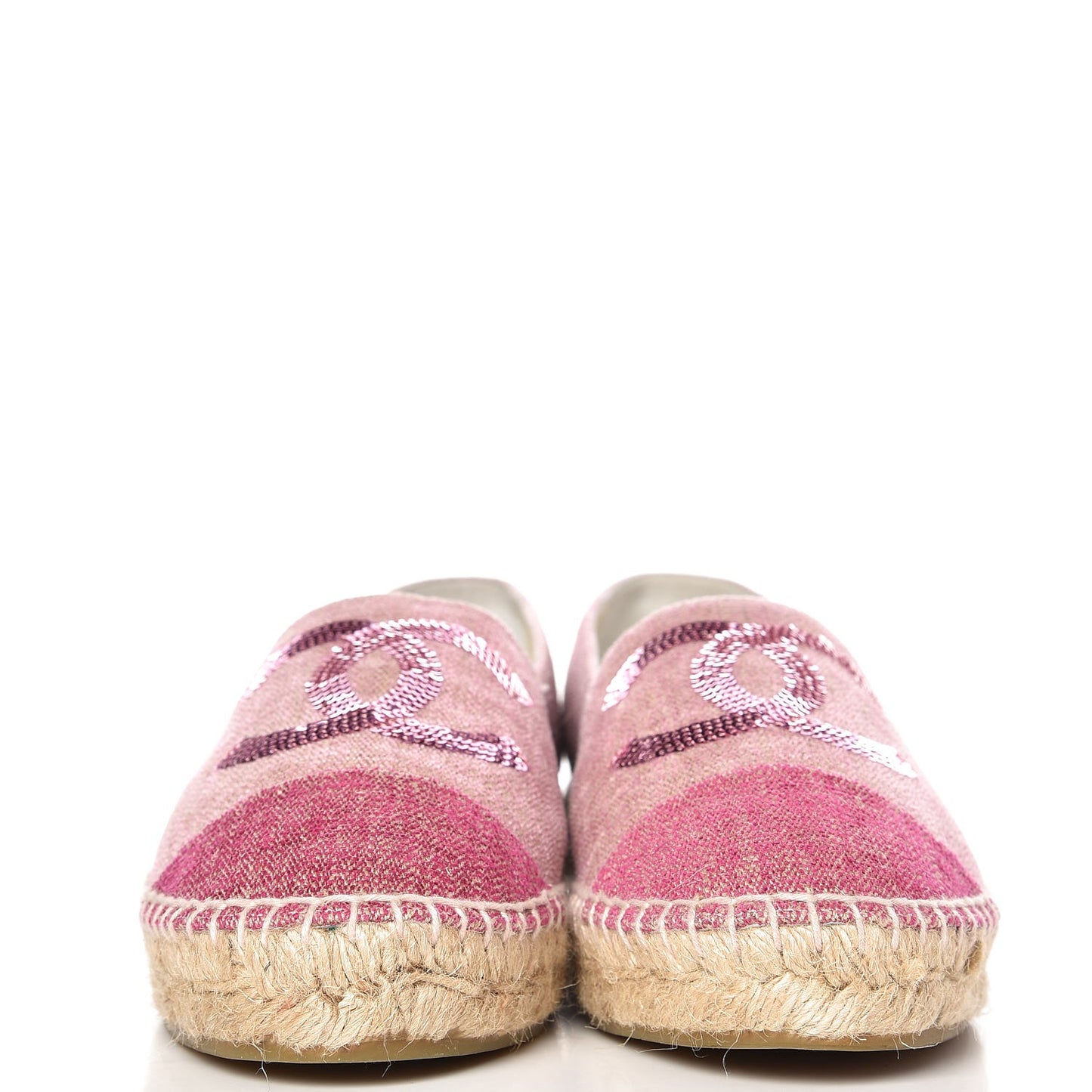 Toile Sequin CC Espadrilles 39 Pink Dark Pink