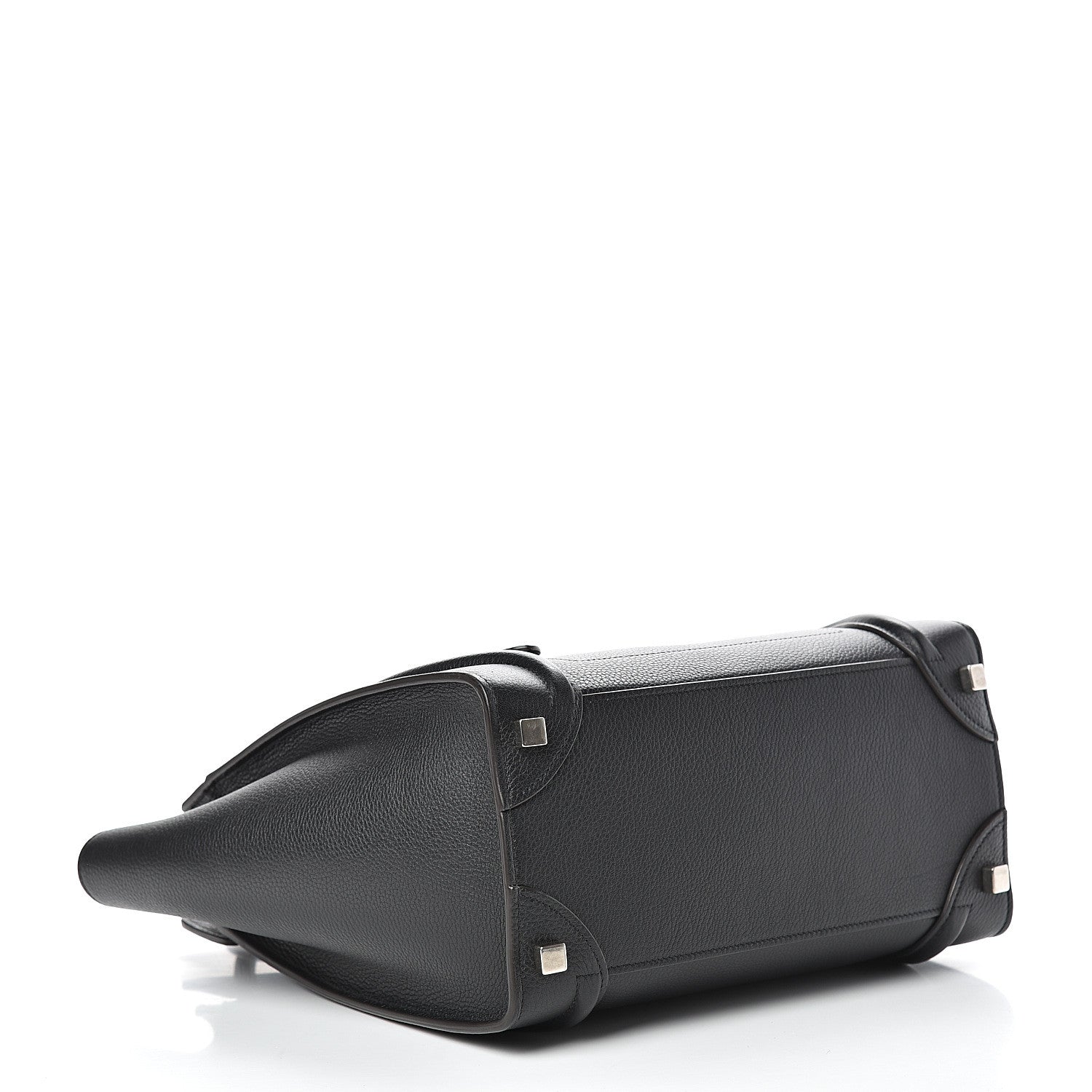 Celine Drummed Calfskin Micro Luggage Black 3 of 12
