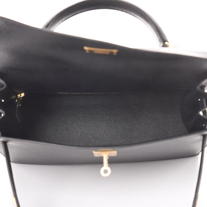 Hermes Epsom Kelly Sellier 32 Black 6 of 9