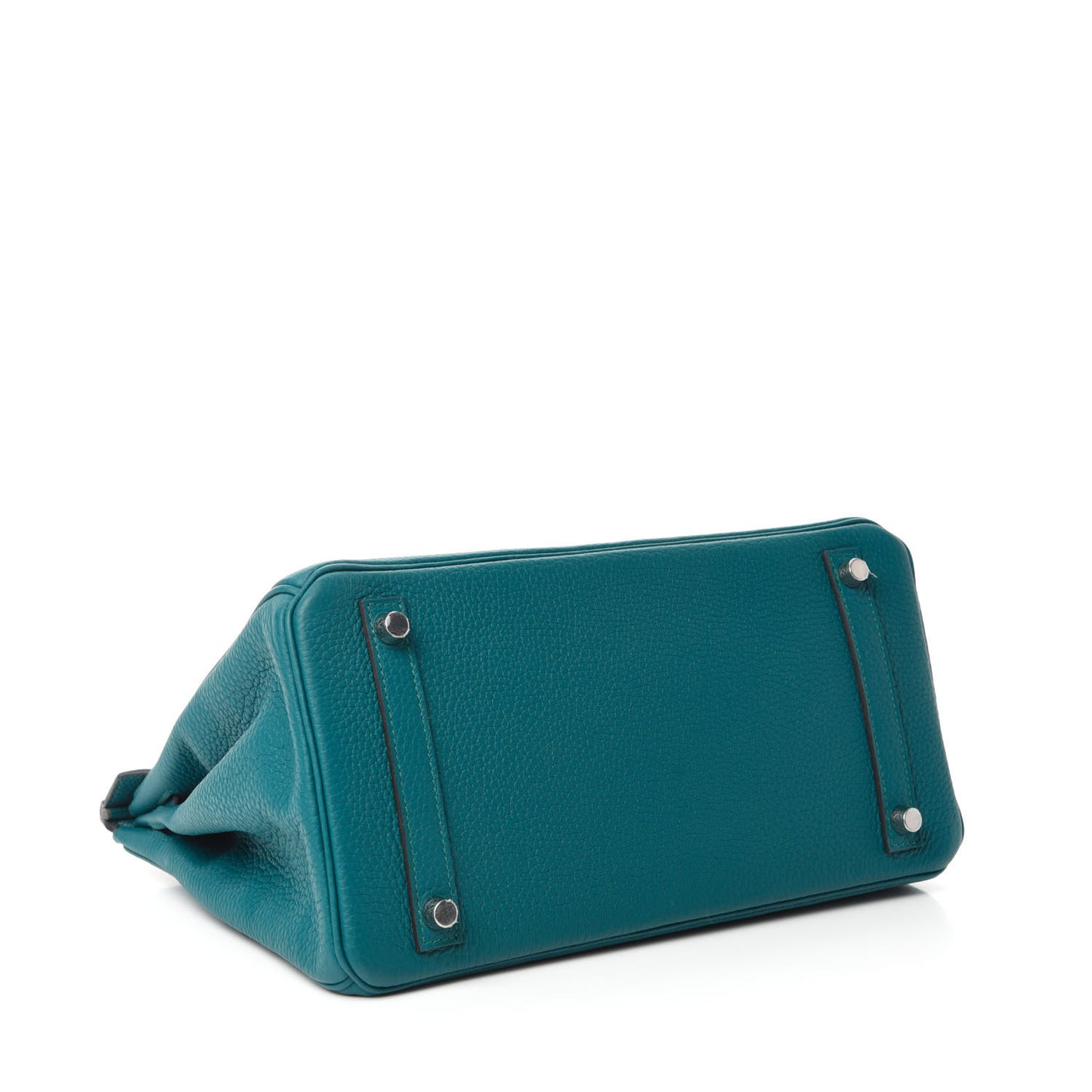 Taurillon Clemence Birkin 30 Vert Bosphore