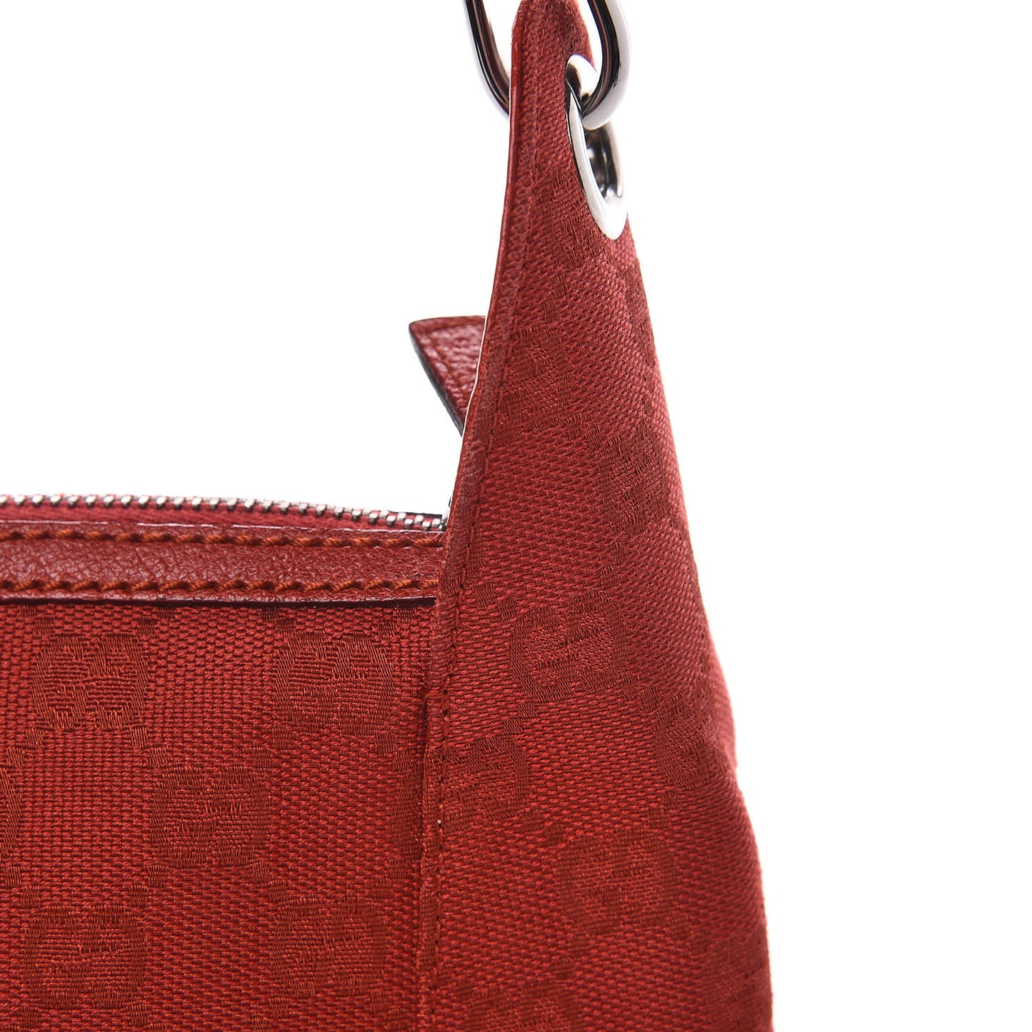 Monogram Small Hobo Red