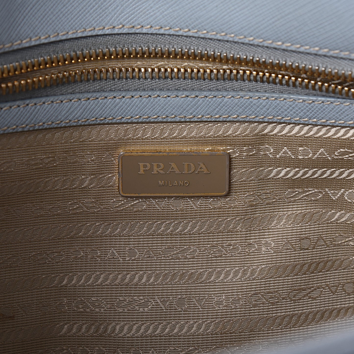 Saffiano Small Galleria Double Zip Tote Lago