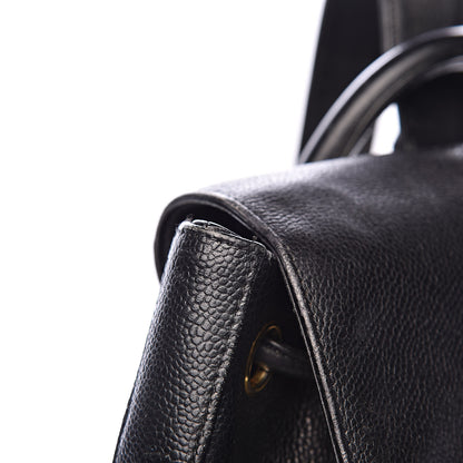 Chanel Caviar CC Backpack Black 27 of 29