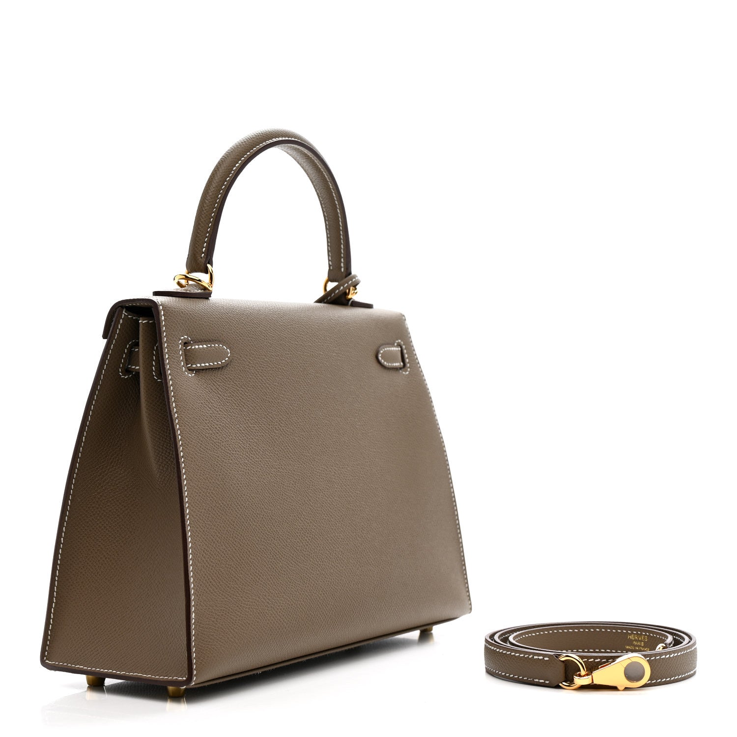 Hermes Epsom Kelly Sellier 25 Etoupe 2 of 11