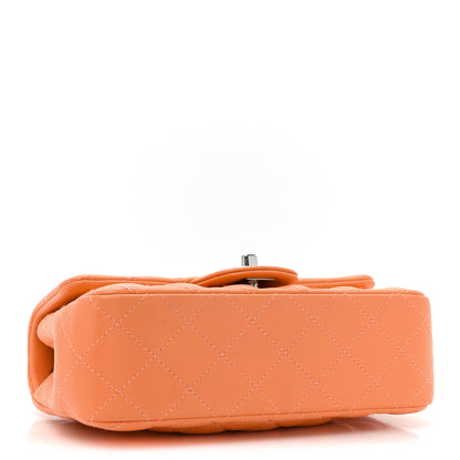 Chanel Lambskin Quilted Mini Rectangular Flap Orange 4 of 12