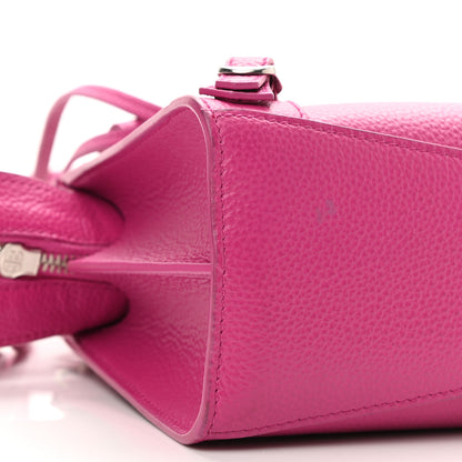 Balenciaga Grained Calfskin Neo Classic Silver Hardware Mini City Fuchsia 8 of 8