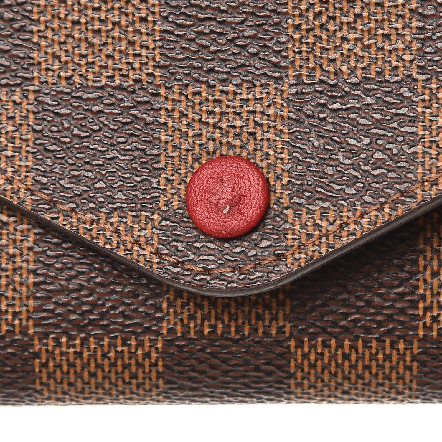 Louis Vuitton Damier Ebene Josephine Wallet Red 7 of 9