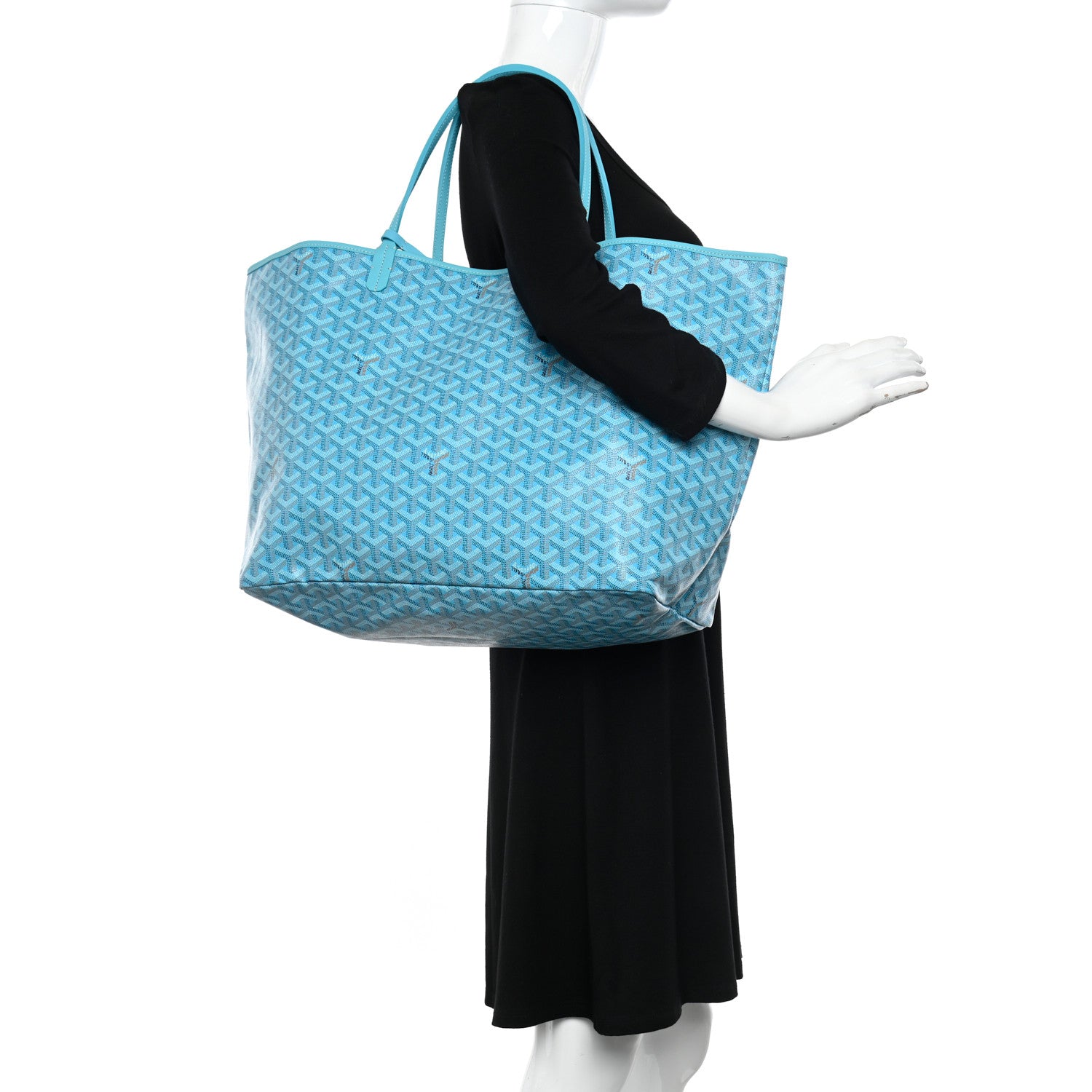 Goyard Goyardine Saint Louis GM Balise Beach Towel Set Turquoise 2 of 10