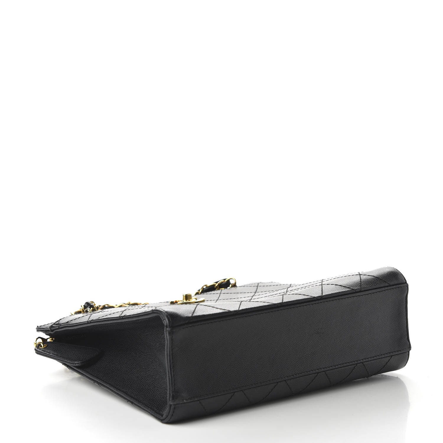 Chanel Caviar Diamond Stitched Shoulder Bag Black 4 of 10