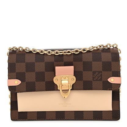 Louis Vuitton Damier Ebene Vavin Chain Wallet Creme 1 of 9