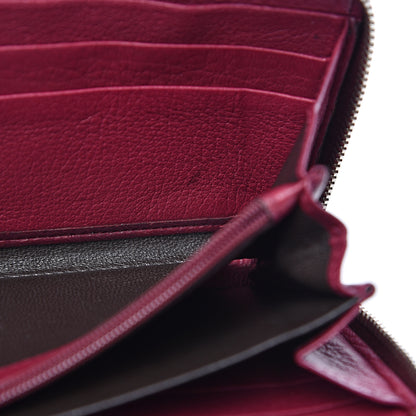 Gucci Pebbled Calfskin Soho Zip Around Wallet Cherry Gloss 14 of 15