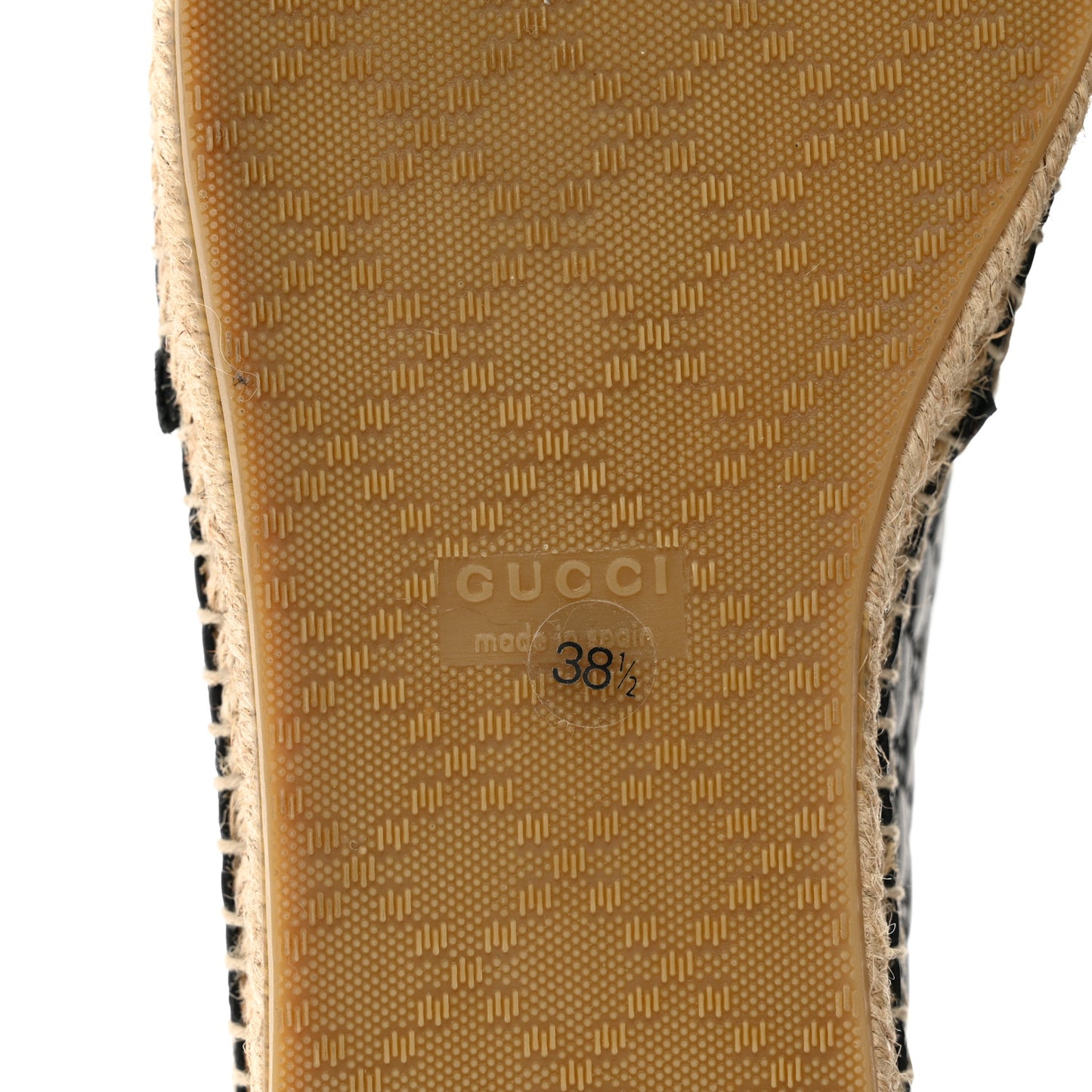Microguccissima Signature Espadrilles 38.5 Black