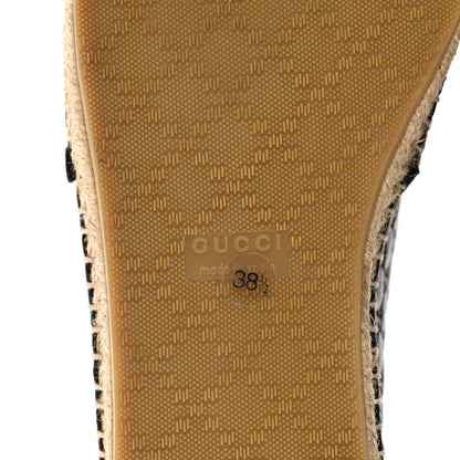 Gucci Microguccissima Signature Espadrilles 38.5 Black 6 of 9