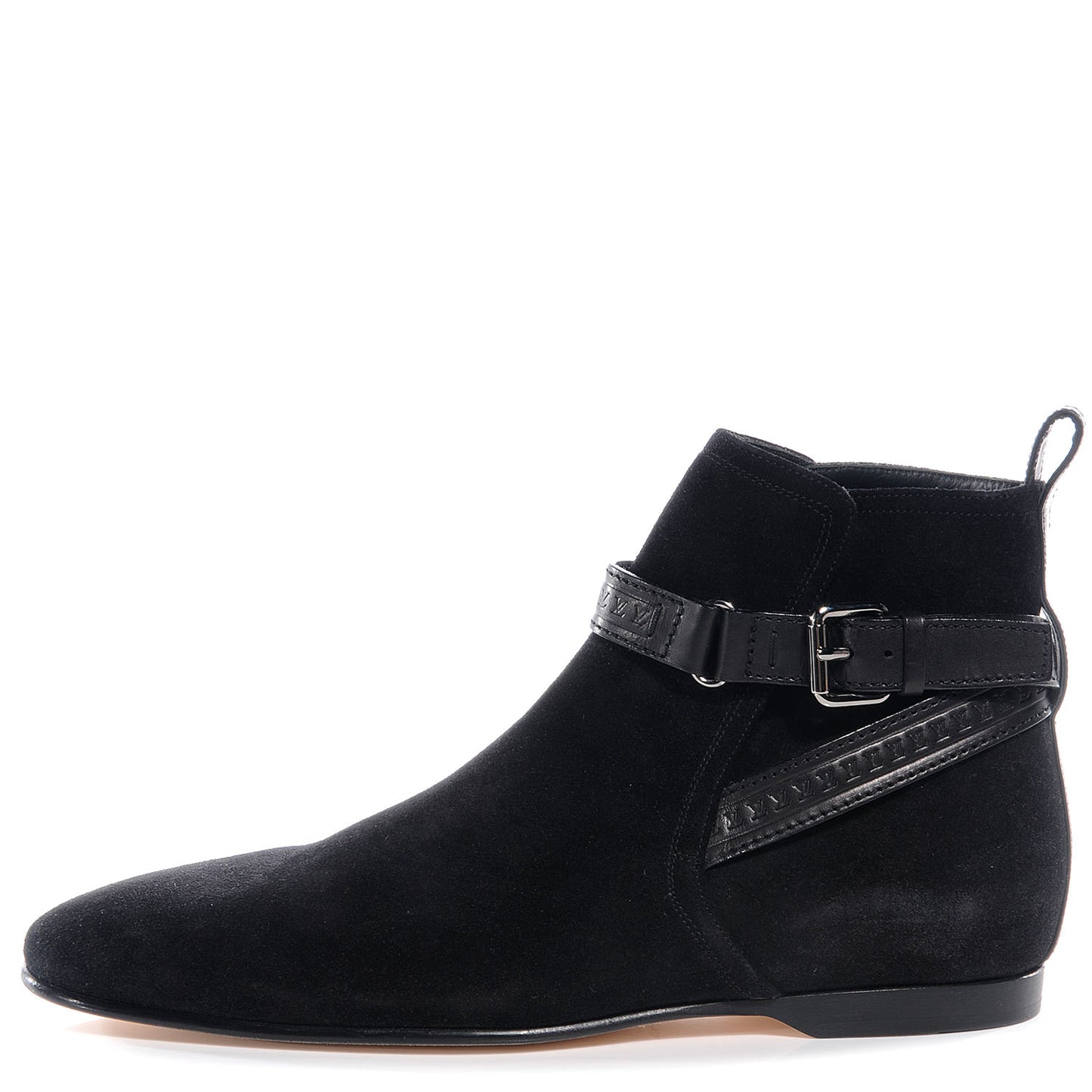 Suede Calf Rodeo Ankle Boots Mens 8 M Noir