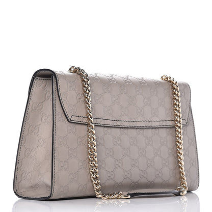 Gucci Soft Guccissima Medium Emily Chain Shoulder Bag Storm Grey 3 of 9