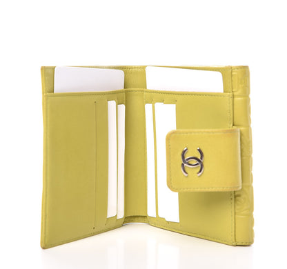 Chanel Lambskin Precious Symbols French Flap Wallet Light Green 5 of 14