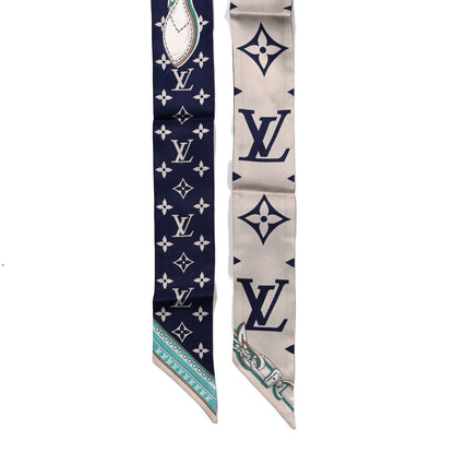 Louis Vuitton Silk Ultimate Monogram BB Bandeau Bleu Marine 2 of 3