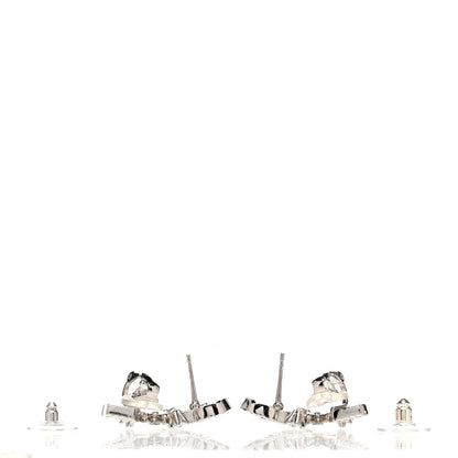 Chanel Crystal Star 5 CC Earrings Silver 3 of 5