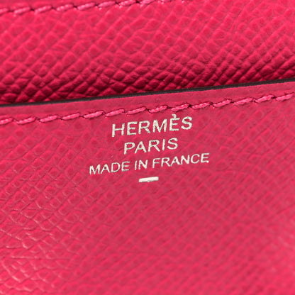 Hermes Epsom Lizard Constance Wallet To Go Rose Mexico 7 of 12