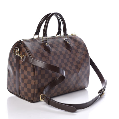 Louis Vuitton Damier Ebene Speedy Bandouliere 30 3 of 9
