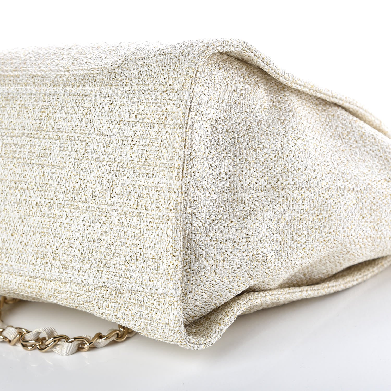 Chanel Canvas Large Deauville Tote Ivory 9 of 9
